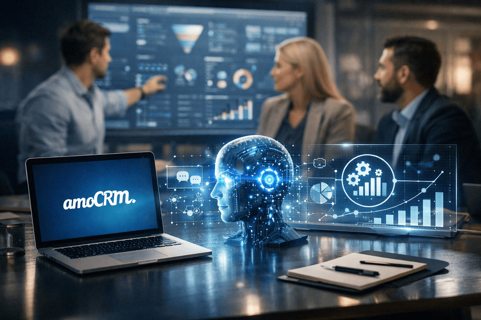 Внедрение ИИ агентов и настройка amoCRM